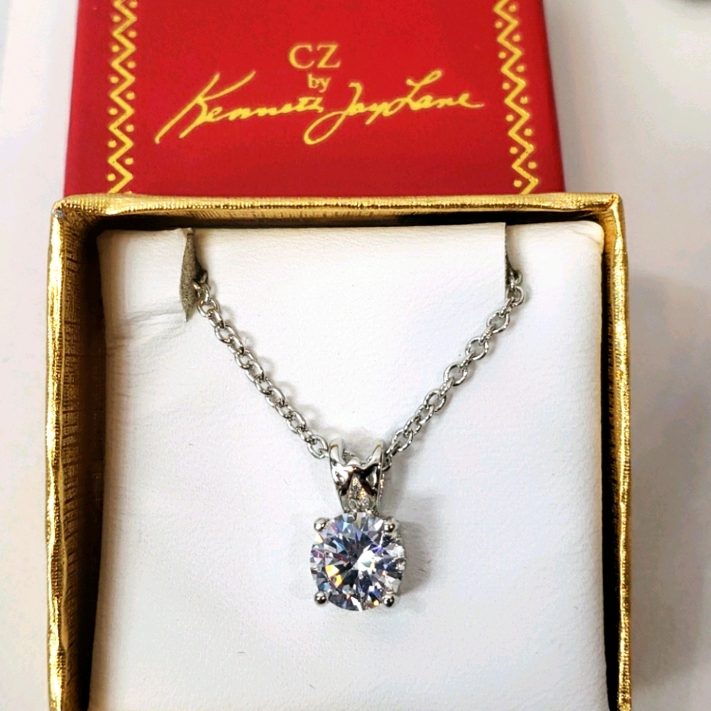 CZ pendant necklace